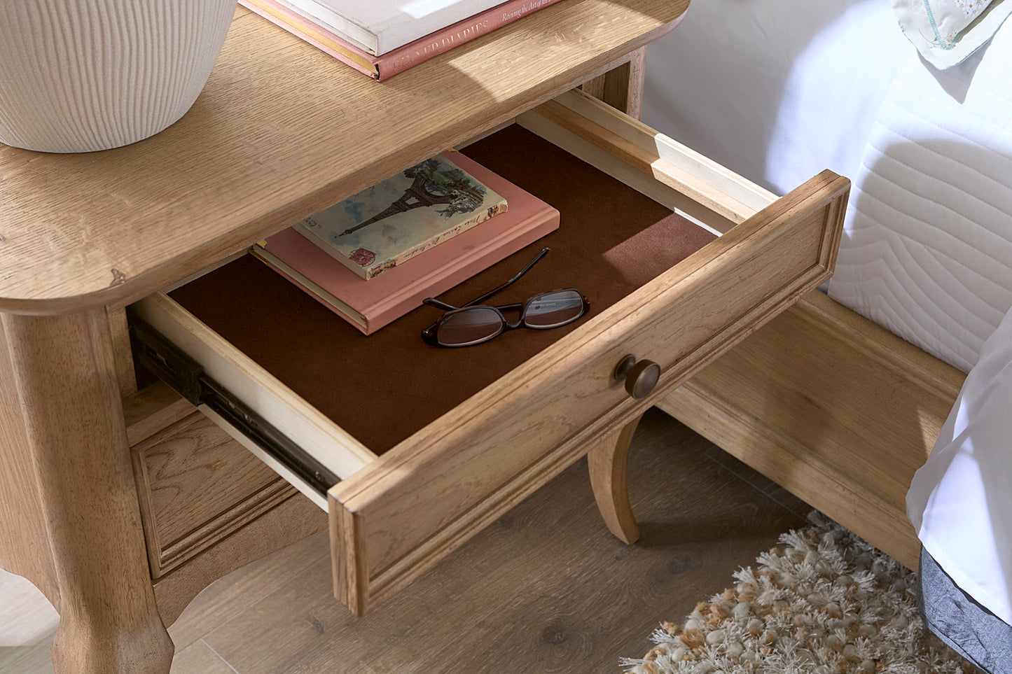 Chateau Philippe Cabriole Nightstand - Chapin Furniture
