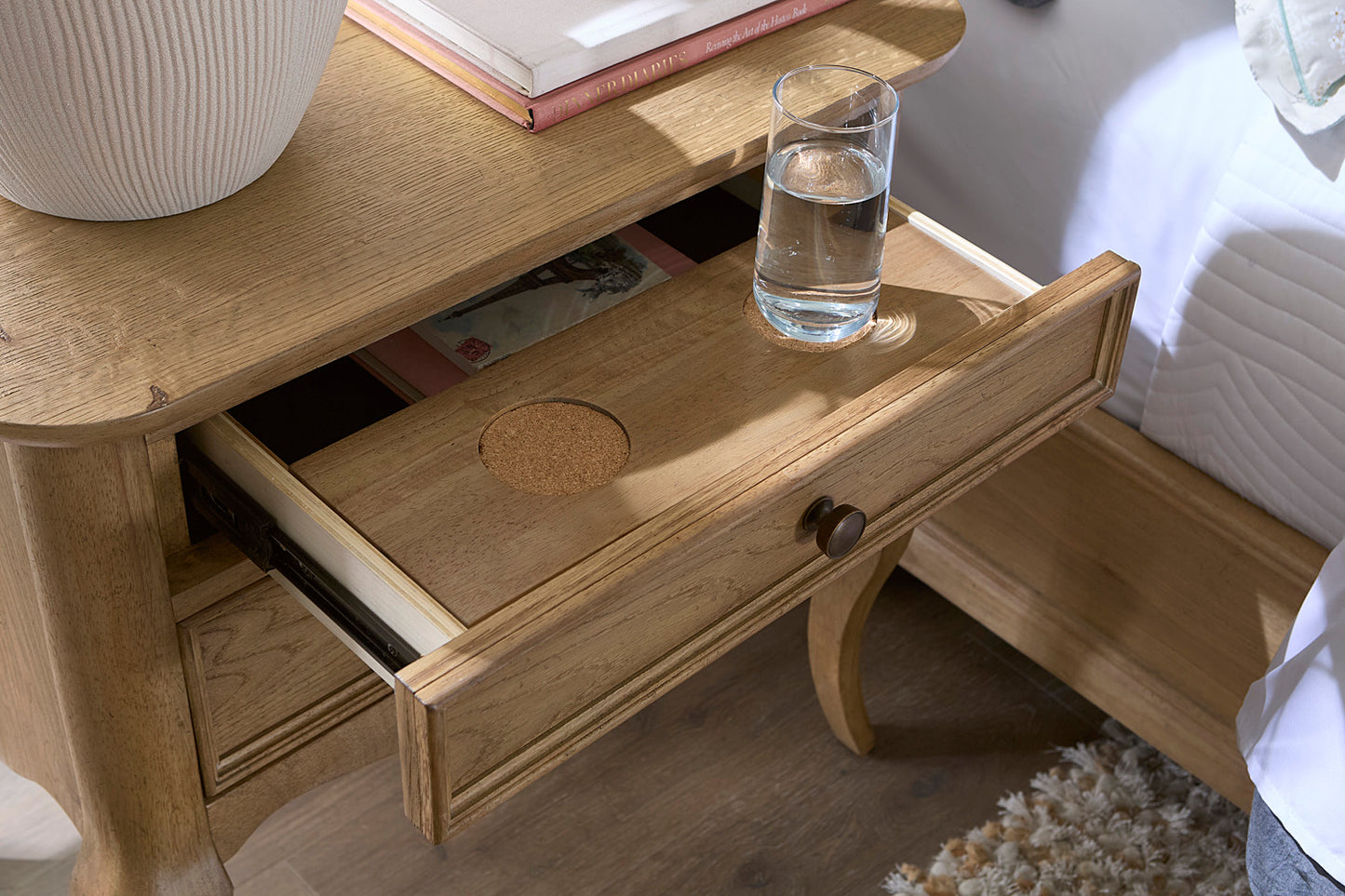 Chateau Philippe Cabriole Nightstand - Chapin Furniture