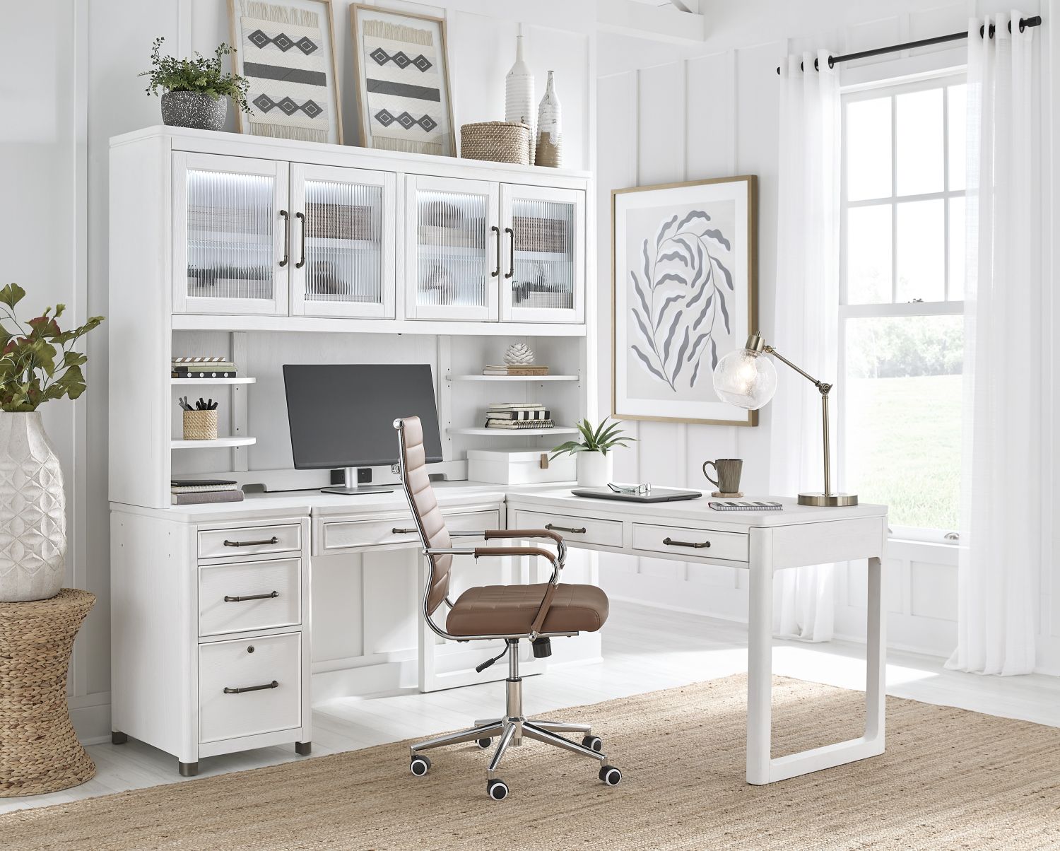 Norah Modular Desk With Hutch Option - Chapin Furniture