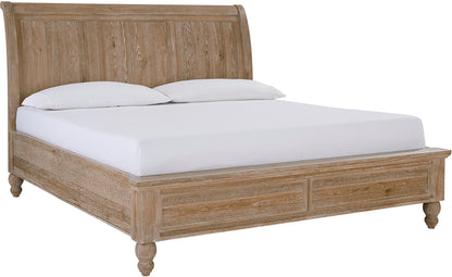 Cambridge Sleigh Bed - Queen - Modern Khaki - Chapin Furniture