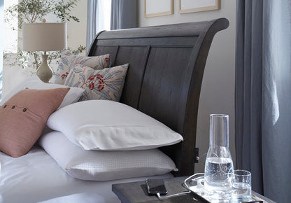 Cambridge Storage Sleigh Bed - Cal King - Cracked Pepper - Chapin Furniture