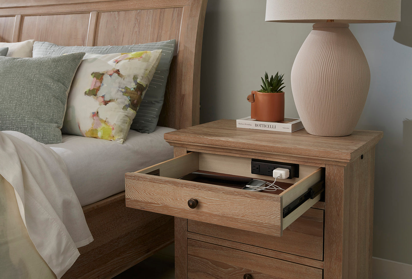 Cambridge Liv 360 Nightstand - Modern Khaki - Chapin Furniture