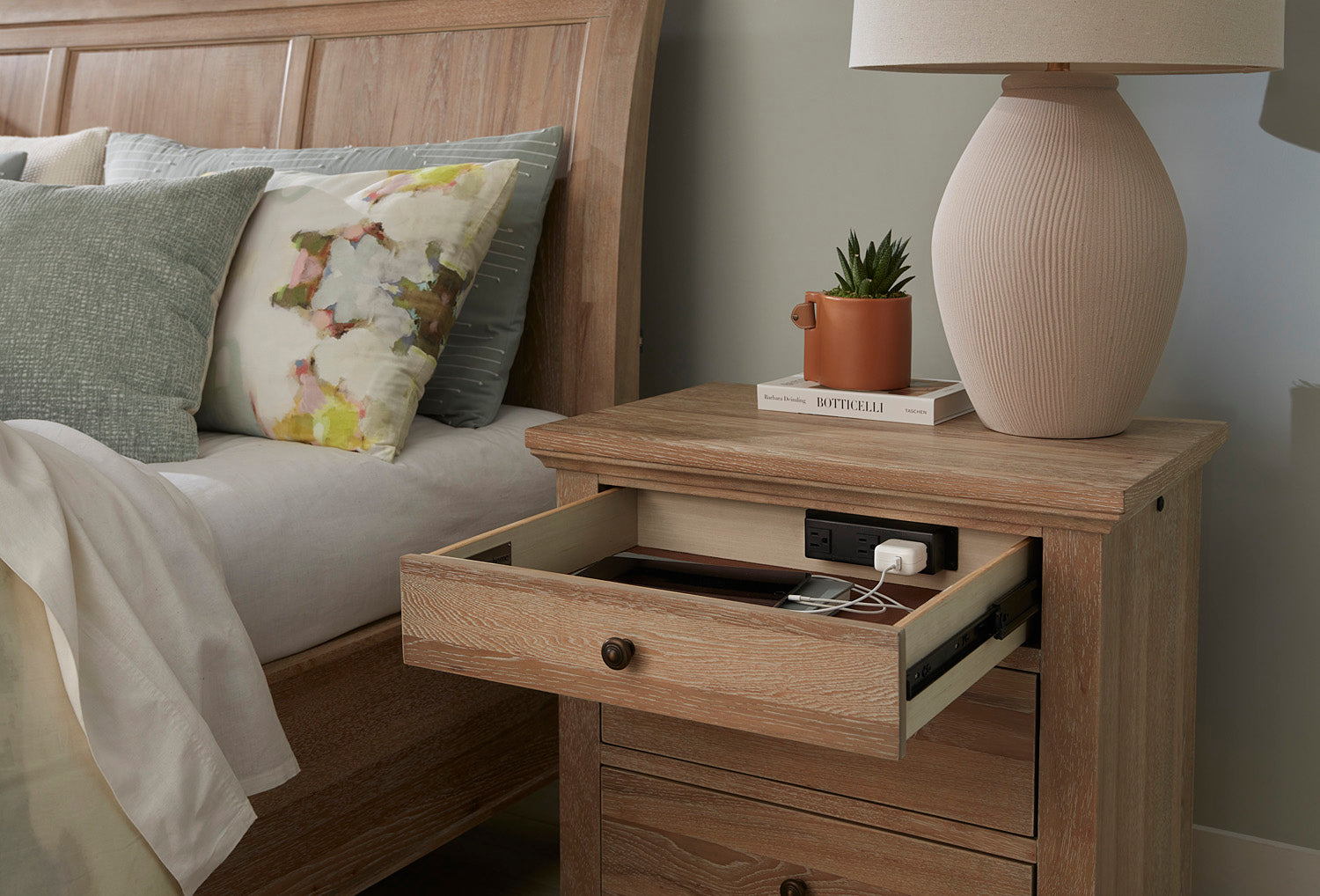 Cambridge Liv 360 Nightstand - Modern Khaki - Chapin Furniture