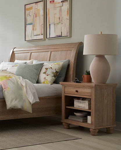 Cambridge One Drawer Nightstand - Modern Khaki - Chapin Furniture