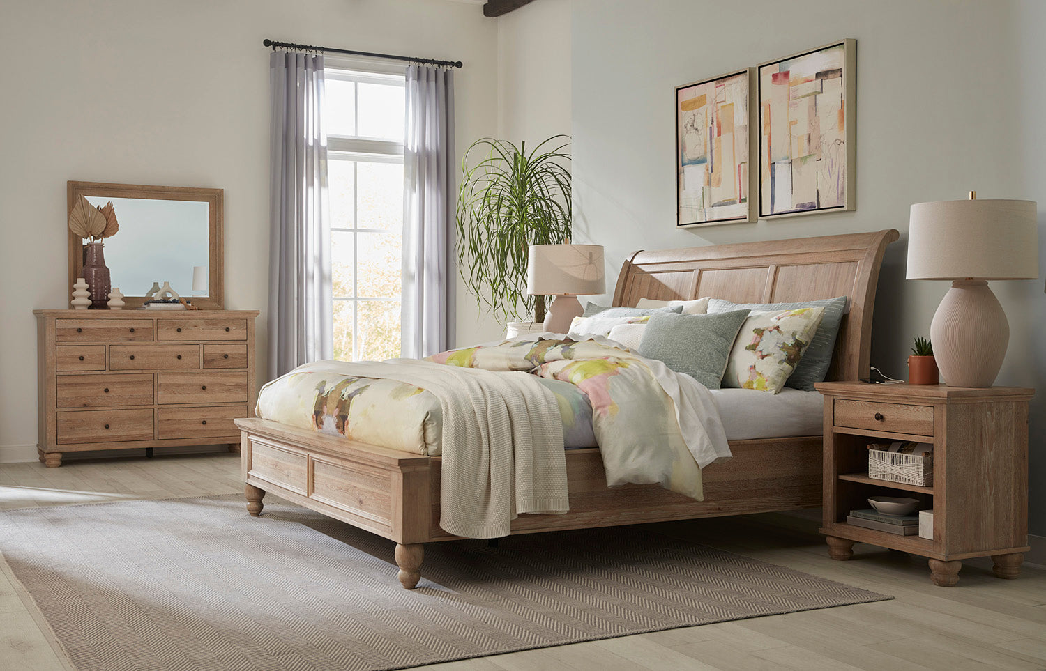 Cambridge One Drawer Nightstand - Modern Khaki - Chapin Furniture