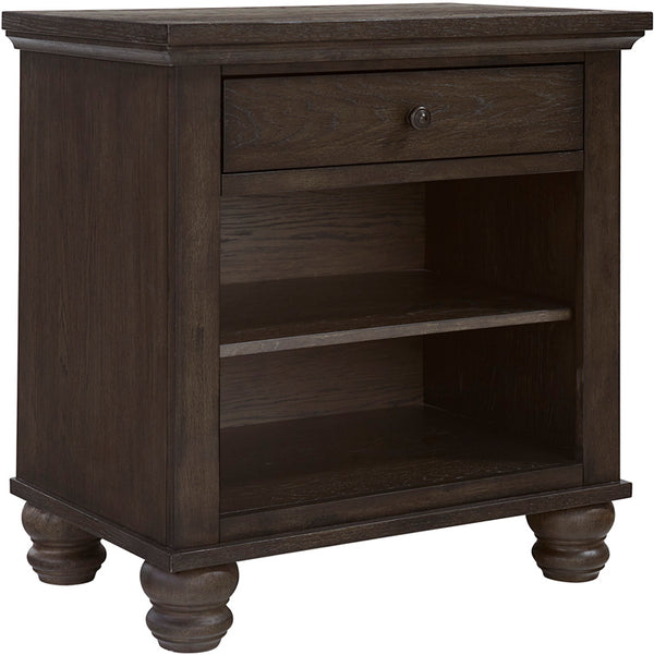 Cambridge One Drawer Nightstand - Cracked Pepper - Chapin Furniture