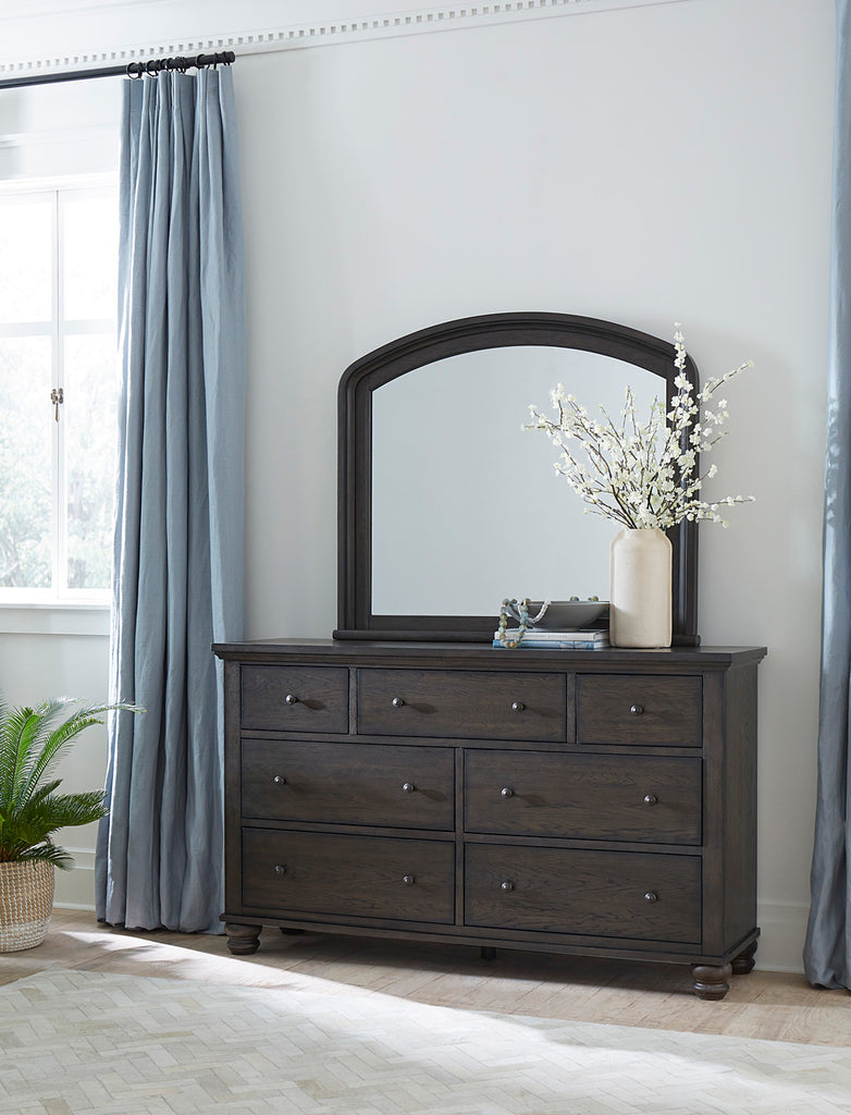 Cambridge Double Dresser Mirror - Cracked Pepper - Chapin Furniture