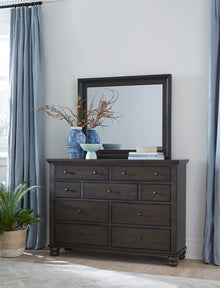 Cambridge Mirror - Cracked Pepper - Chapin Furniture