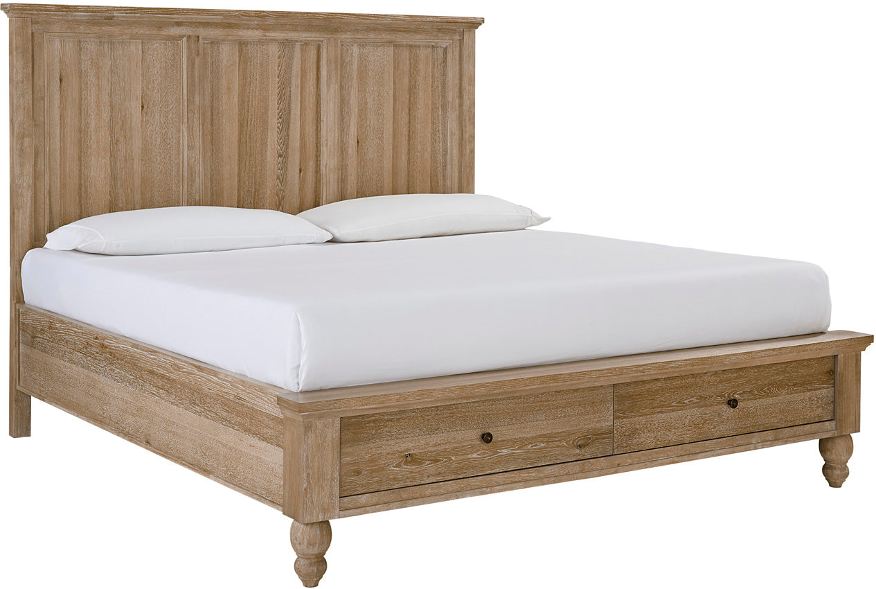 Cambridge Storage Panel Bed - Cal King - Modern Khaki - Chapin Furniture