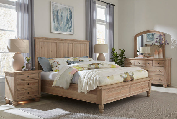 Cambridge Panel Bed - Cal King - Modern Khaki - Chapin Furniture