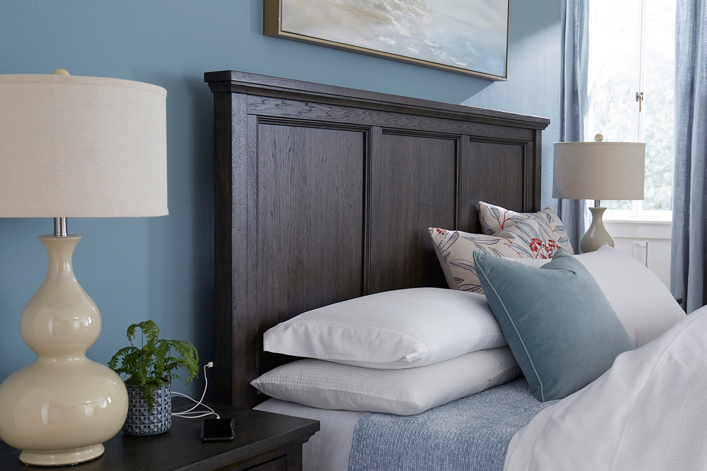 Cambridge Storage Panel Bed - Cal King - Cracked Pepper - Chapin Furniture