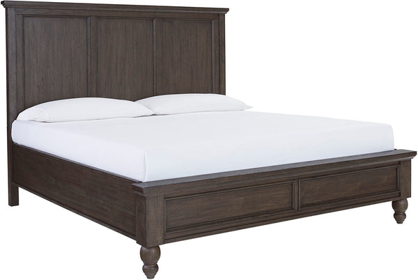 Cambridge Panel Bed - King - Cracked Pepper - Chapin Furniture