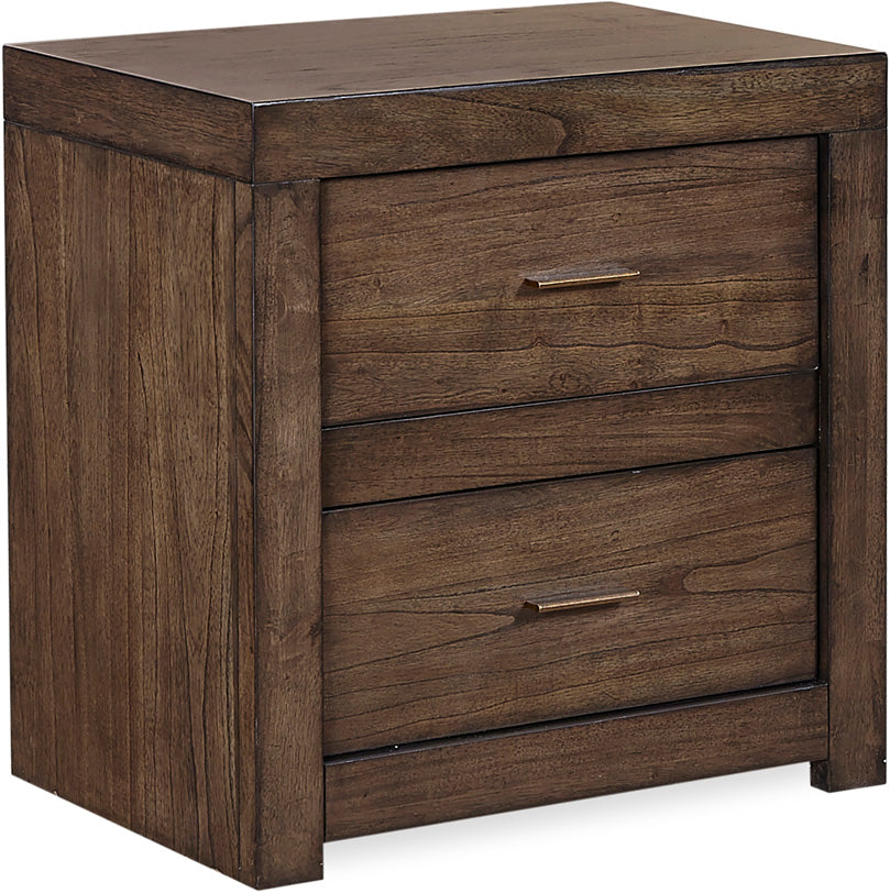 Modern Loft 2 Drawer Nightstand With Power - Chapin Furniture