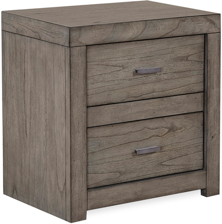 Modern Loft 2 Drawer Nightstand With Power - Chapin Furniture