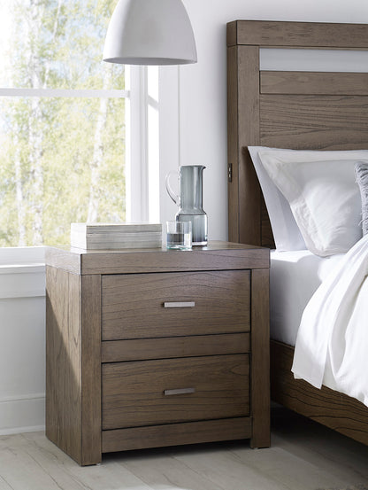 Modern Loft 2 Drawer Nightstand With Power - Chapin Furniture