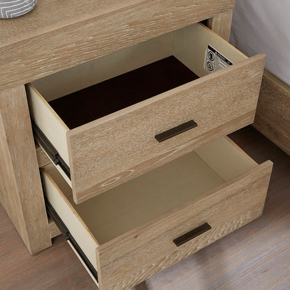 Modern Loft 2 Drawer Nightstand With Power - Chapin Furniture
