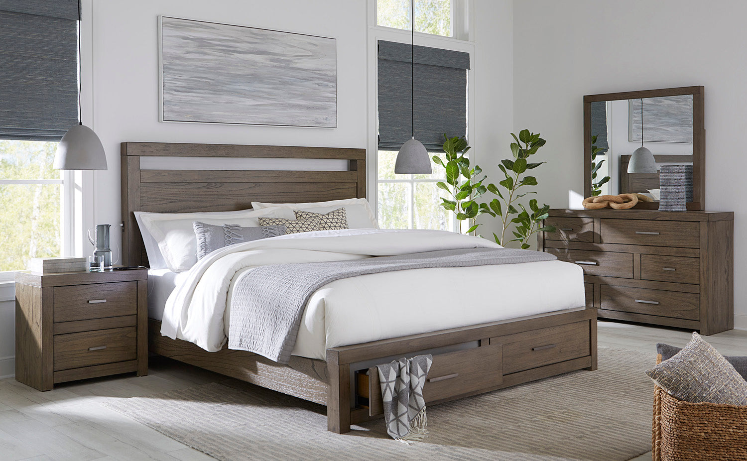 Modern Loft Panel Bed - Chapin Furniture