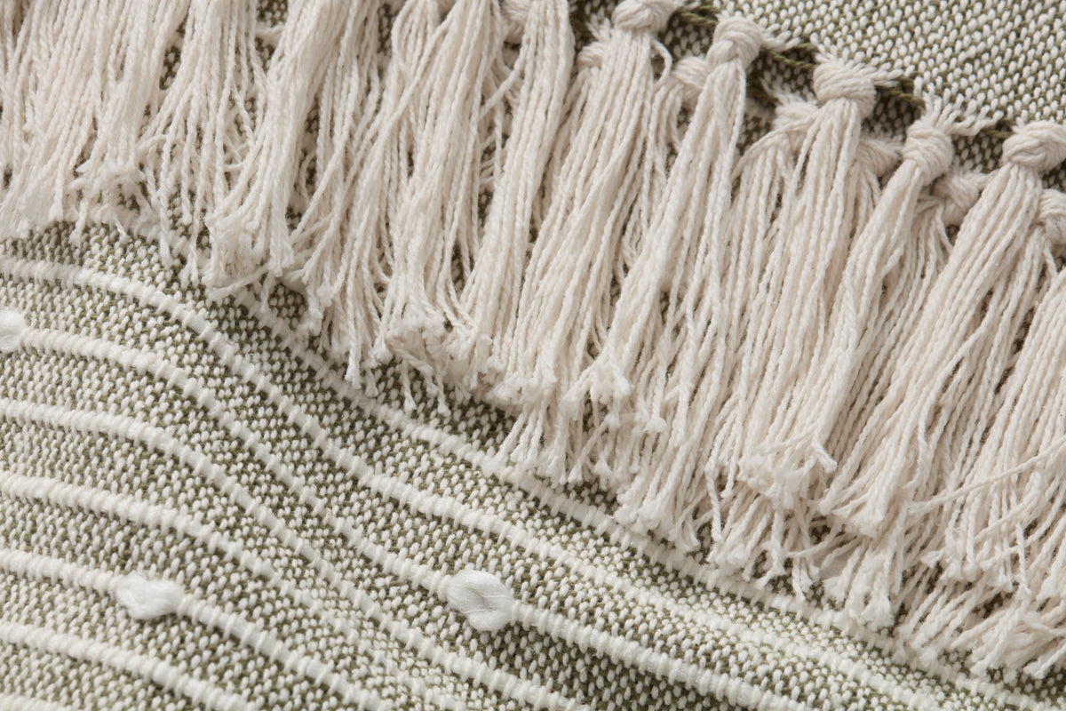 Magnolia Home by Joanna Gaines x Loloi Ines TMH0004 Sage Throw - Chapin Furniture
