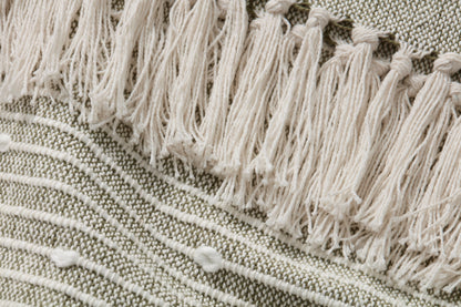 Magnolia Home by Joanna Gaines x Loloi Ines TMH0004 Sage Throw - Chapin Furniture