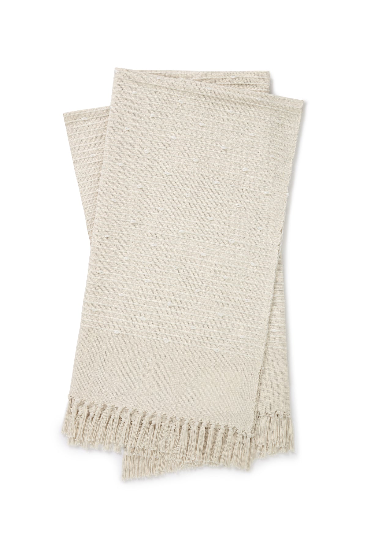 Magnolia Home by Joanna Gaines x Loloi Ines TMH0004 White Throw - Chapin Furniture
