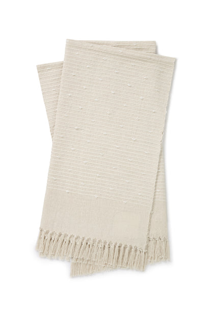 Magnolia Home by Joanna Gaines x Loloi Ines TMH0004 White Throw - Chapin Furniture