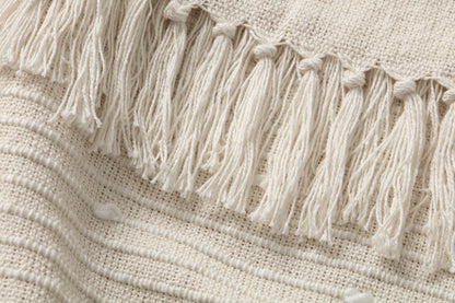 Magnolia Home by Joanna Gaines x Loloi Ines TMH0004 White Throw - Chapin Furniture