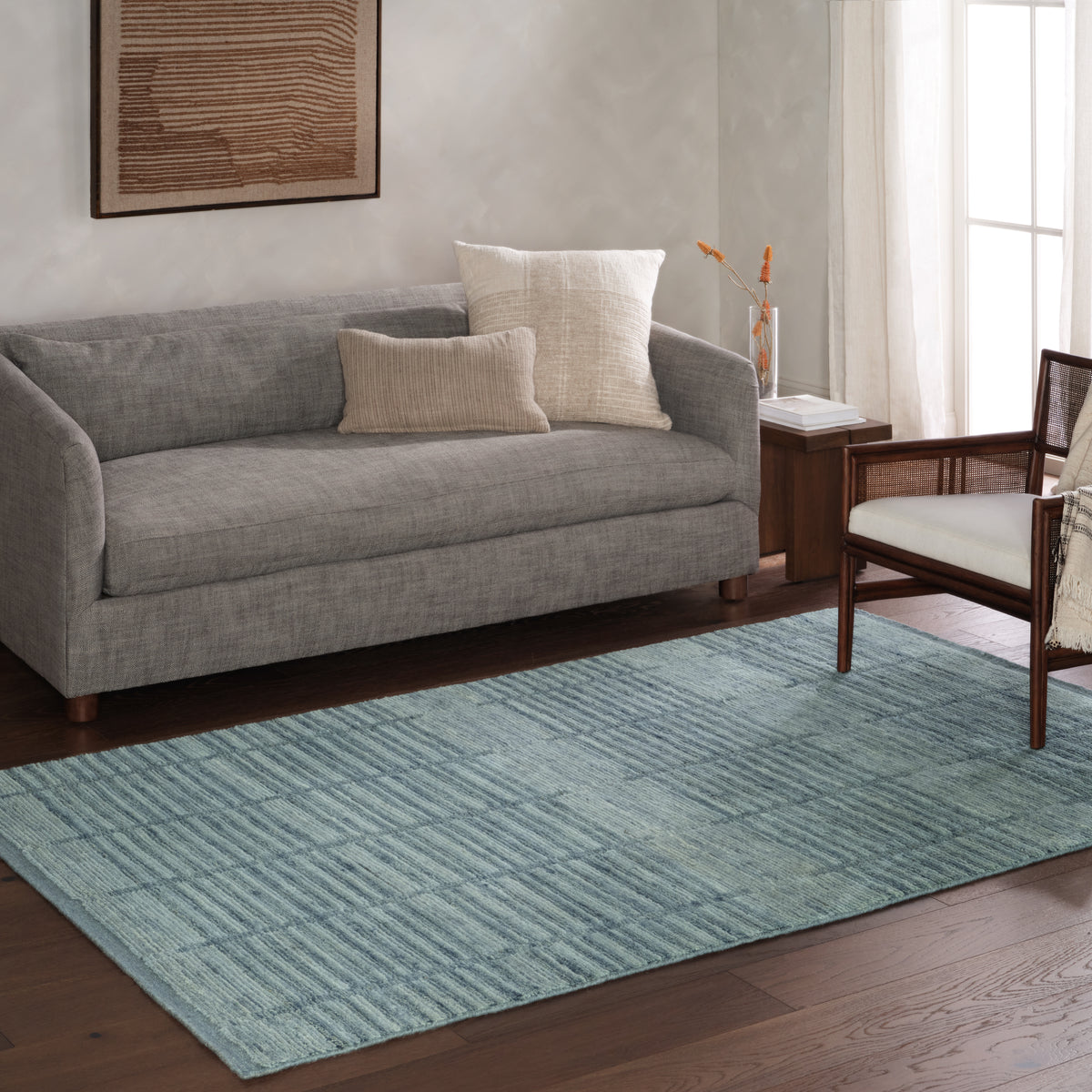 In The Distance Megara ITD03 Blue Rug - Chapin Furniture