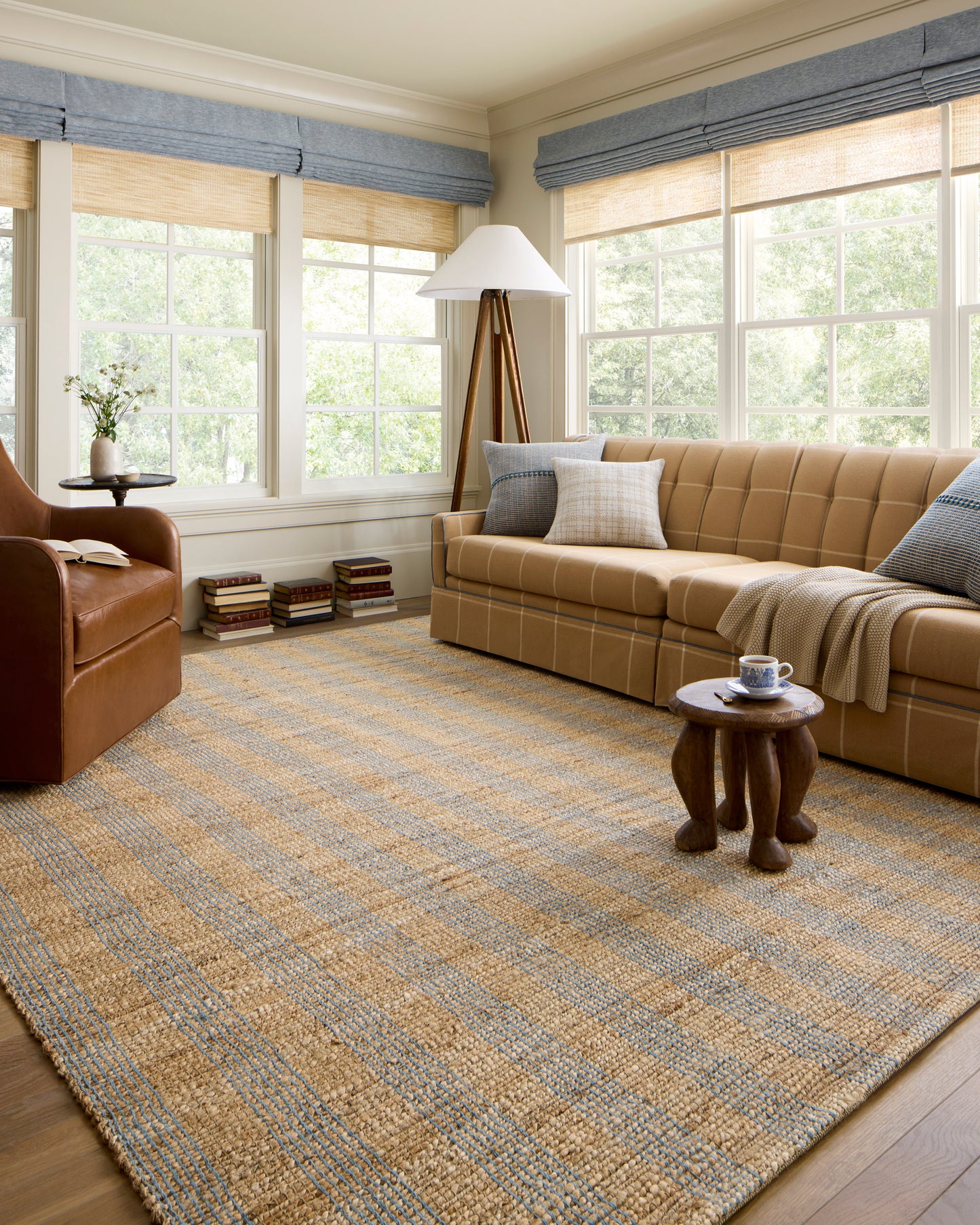 Chris Loves Julia Judy Rug - Natural / Sky - Chapin Furniture