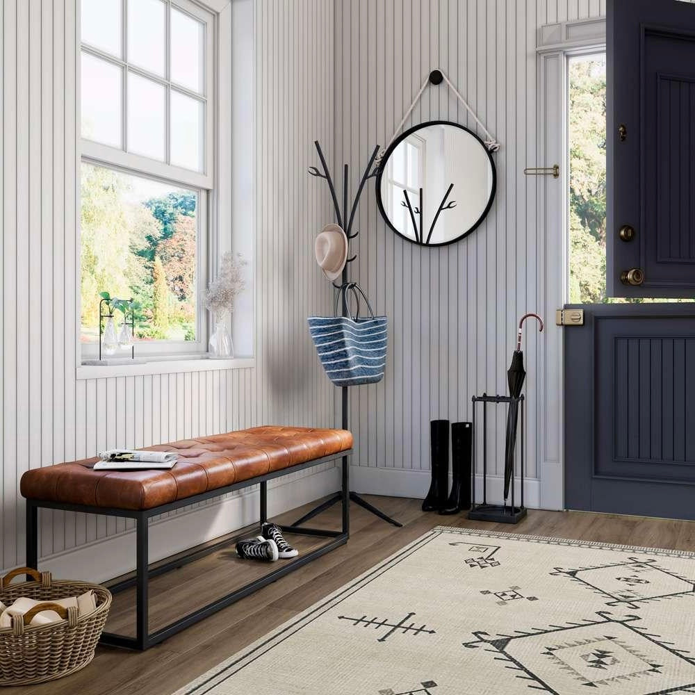 Global Archive Leather Ottoman- Multiple Color Options - Chapin Furniture