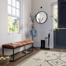 Global Archive Leather Ottoman- Multiple Color Options - Chapin Furniture