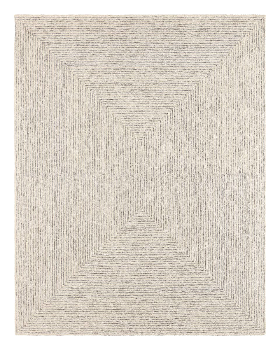 Kafes Knox KAF01 Ivory/White Rug - Chapin Furniture
