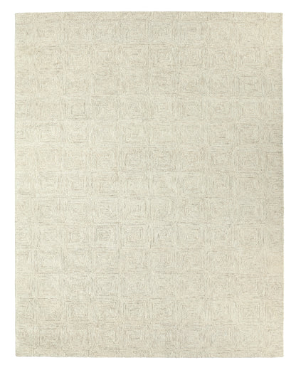 Kafes Aleric KAF02 Ivory/White Rug - Chapin Furniture