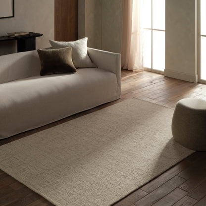 Kafes Aleric KAF02 Ivory/White Rug - Chapin Furniture