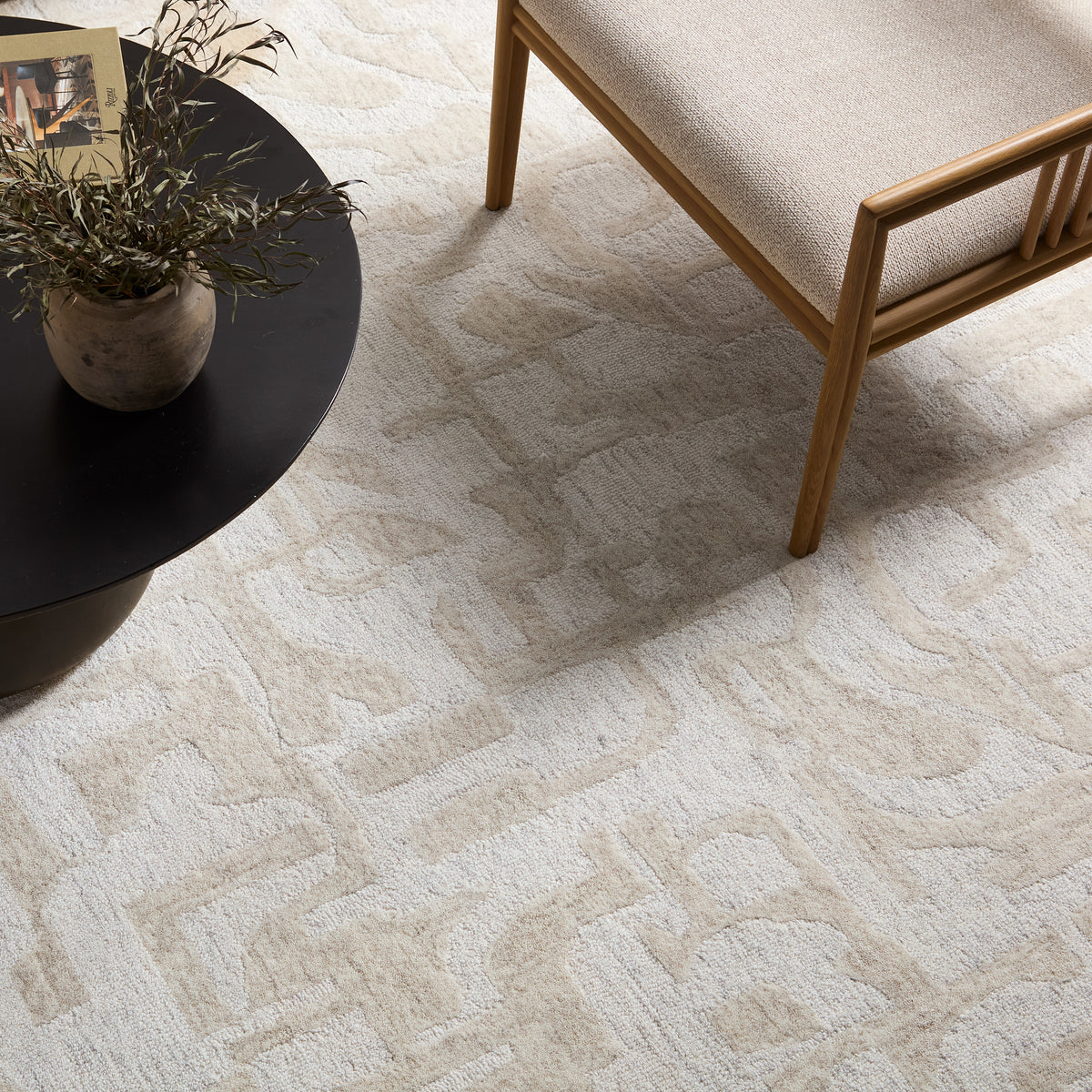 Kafes Amine KAF03 Ivory/Tan Rug - Chapin Furniture