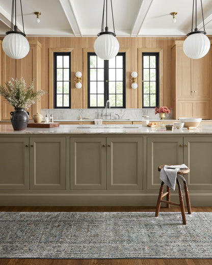 Jean Stoffer Katherine 01 Rug- Ocean/Gold - Chapin Furniture