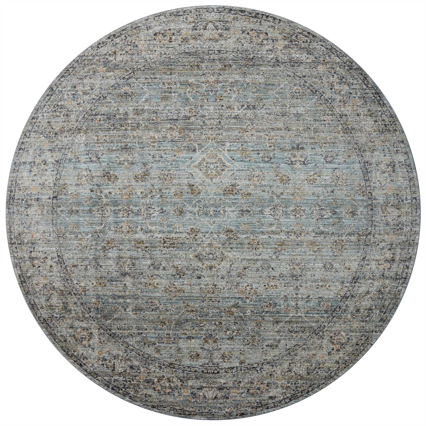 Jean Stoffer Katherine 01 Rug- Ocean/Gold - Chapin Furniture