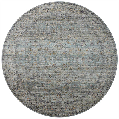 Jean Stoffer Katherine 01 Rug- Ocean/Gold - Chapin Furniture