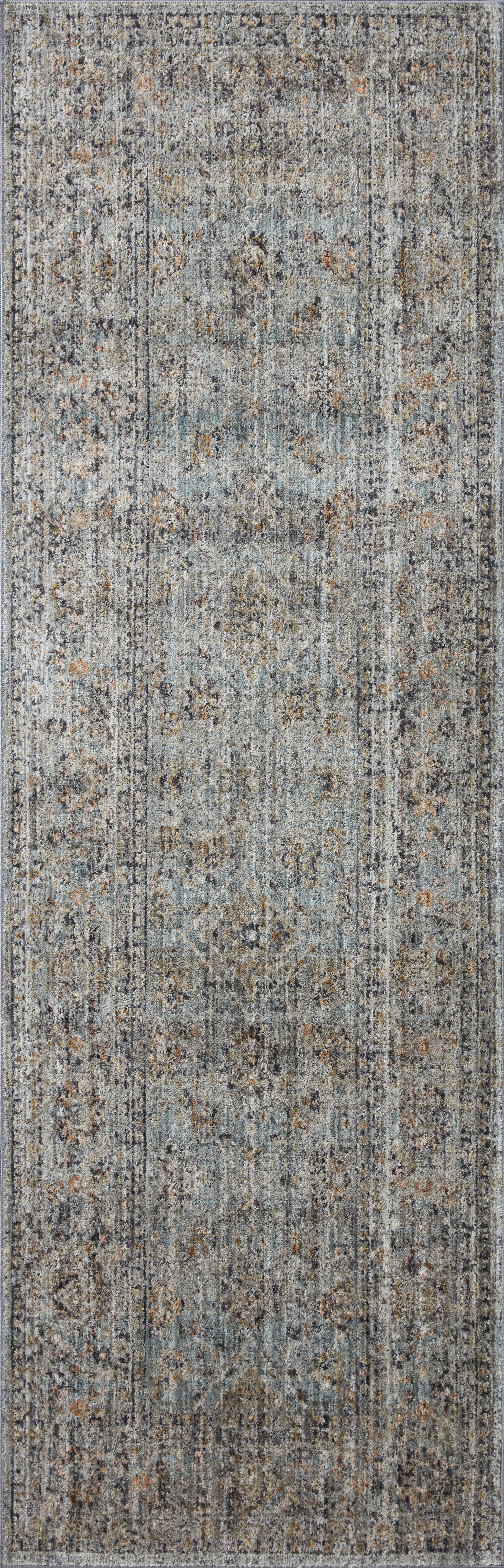Jean Stoffer Katherine 01 Rug- Ocean/Gold - Chapin Furniture