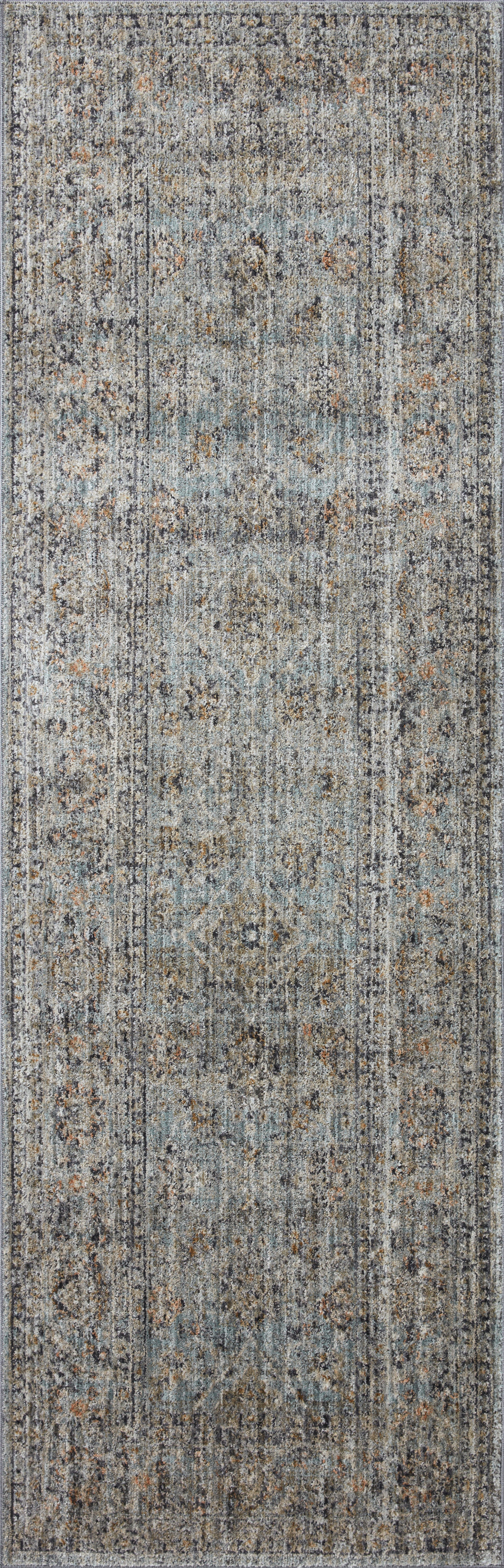 Jean Stoffer Katherine 01 Rug- Ocean/Gold - Chapin Furniture