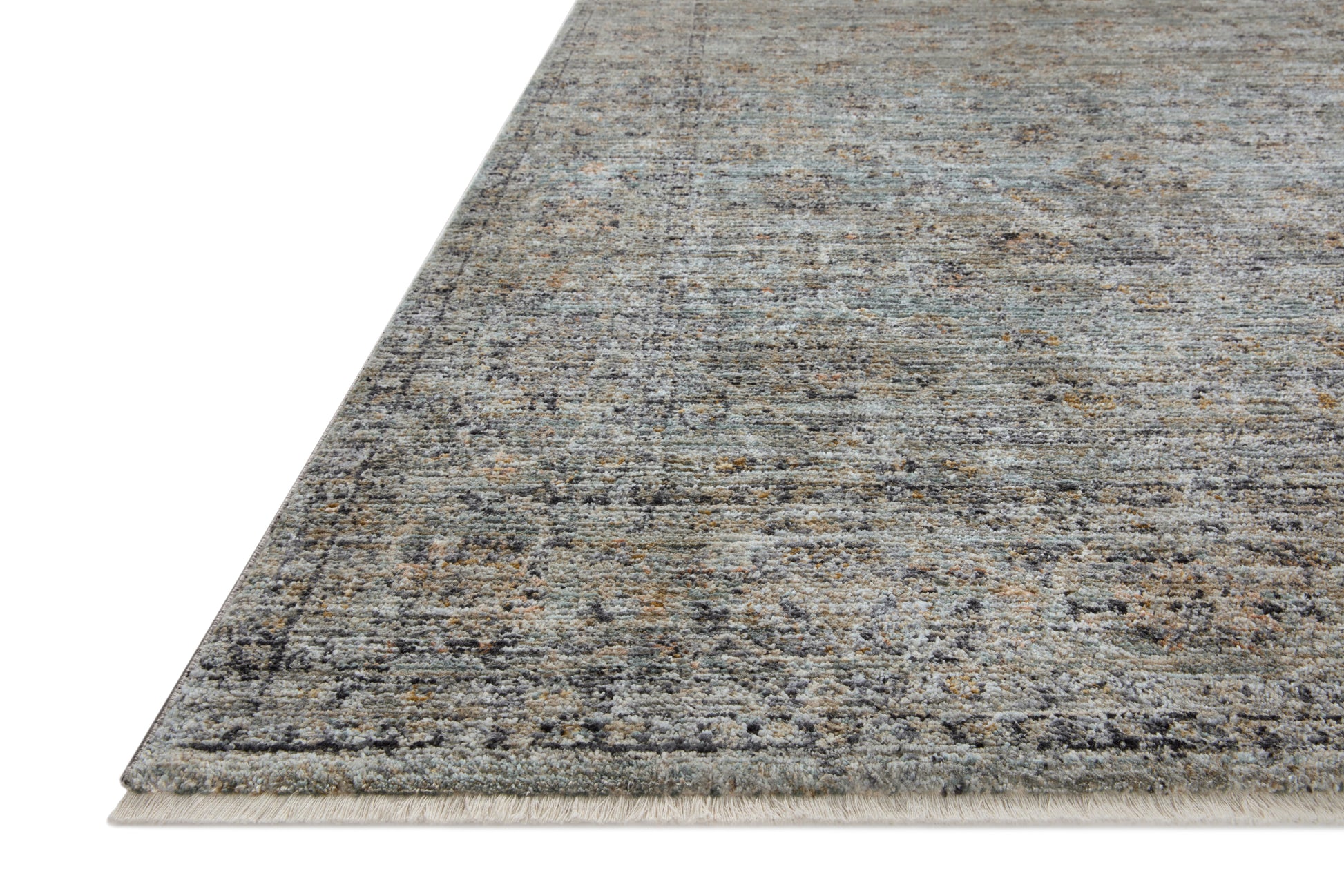 Jean Stoffer Katherine 01 Rug- Ocean/Gold - Chapin Furniture