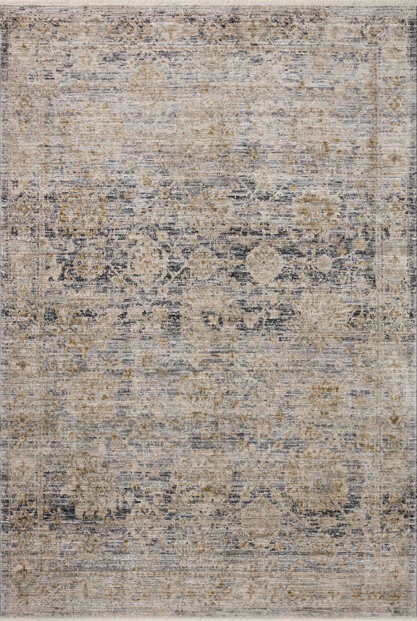 Jean Stoffer Katherine 02 Rug- Charcoal/Gold - Chapin Furniture
