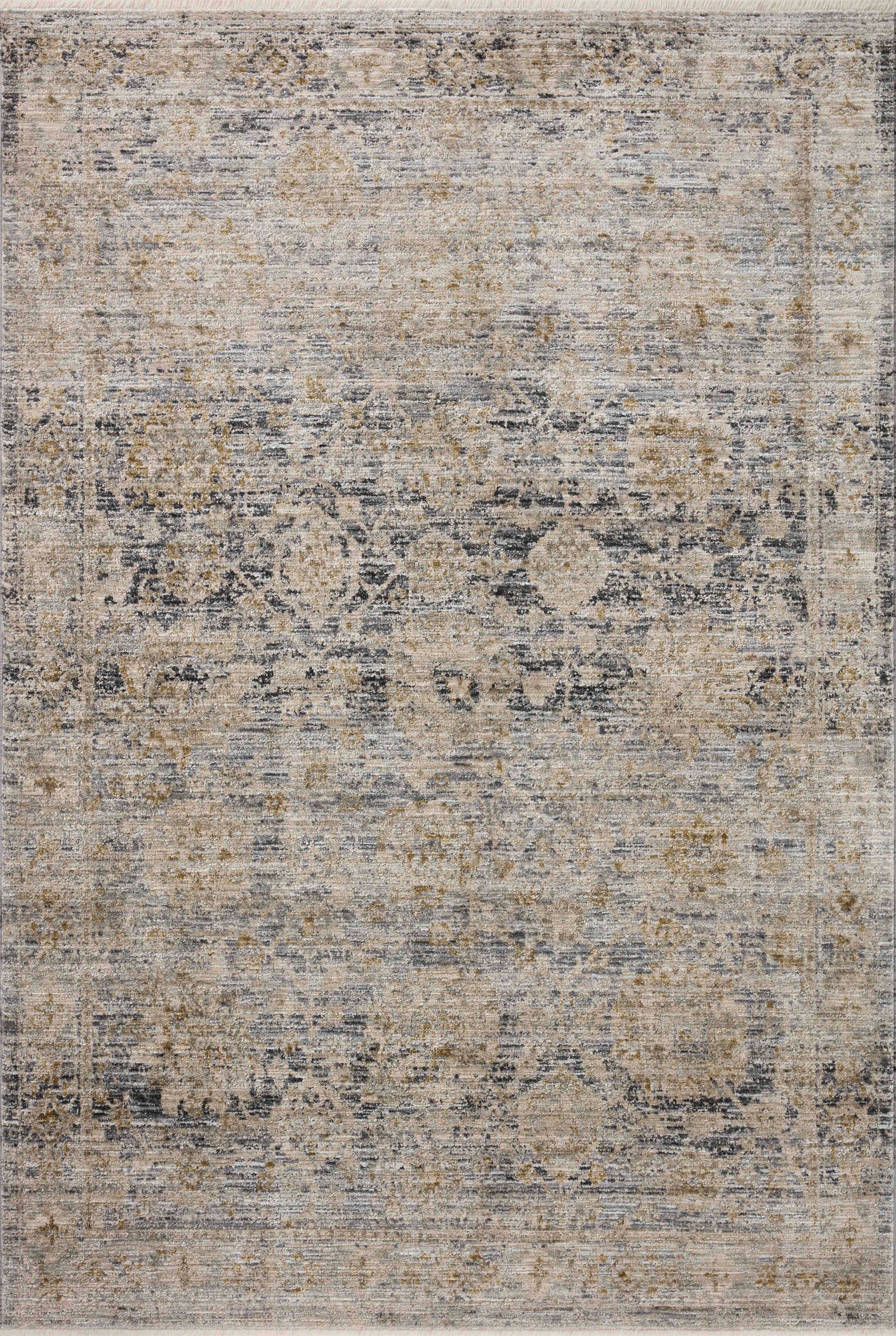 Jean Stoffer Katherine 02 Rug- Charcoal/Gold - Chapin Furniture