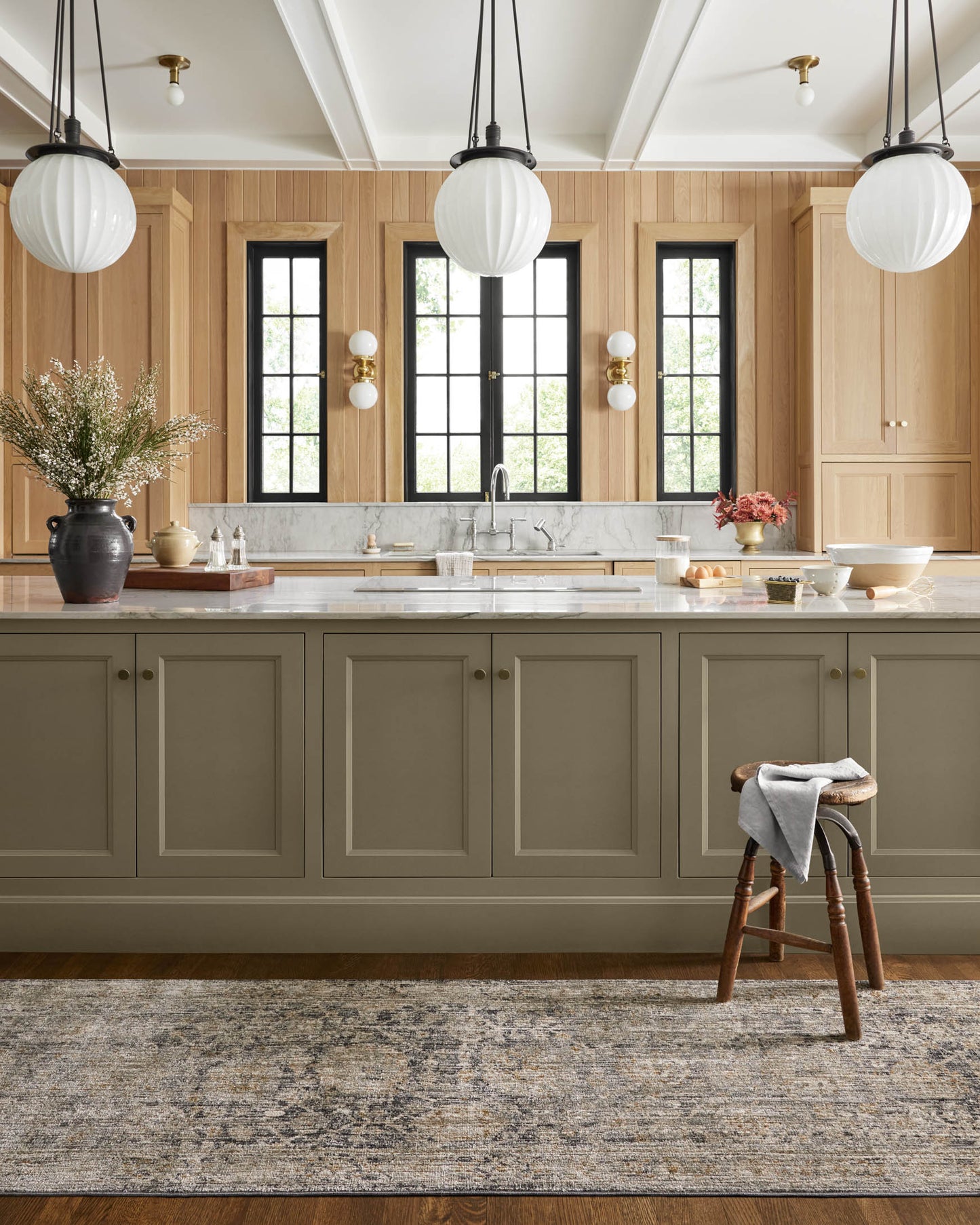 Jean Stoffer Katherine 02 Rug- Charcoal/Gold - Chapin Furniture