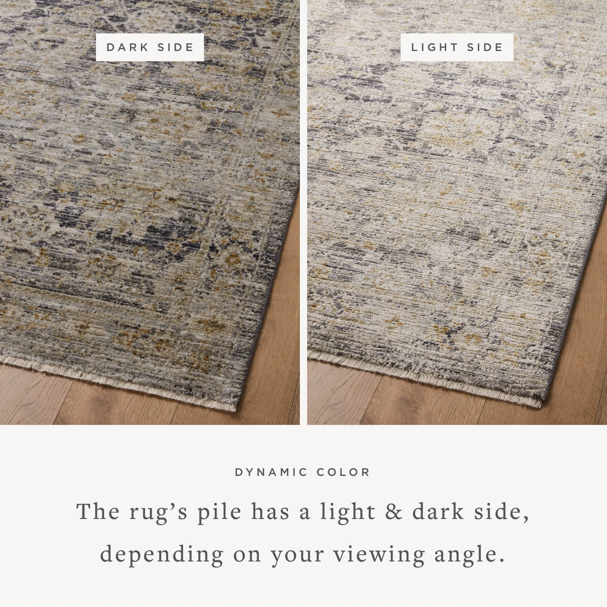 Jean Stoffer Katherine 02 Rug- Charcoal/Gold - Chapin Furniture