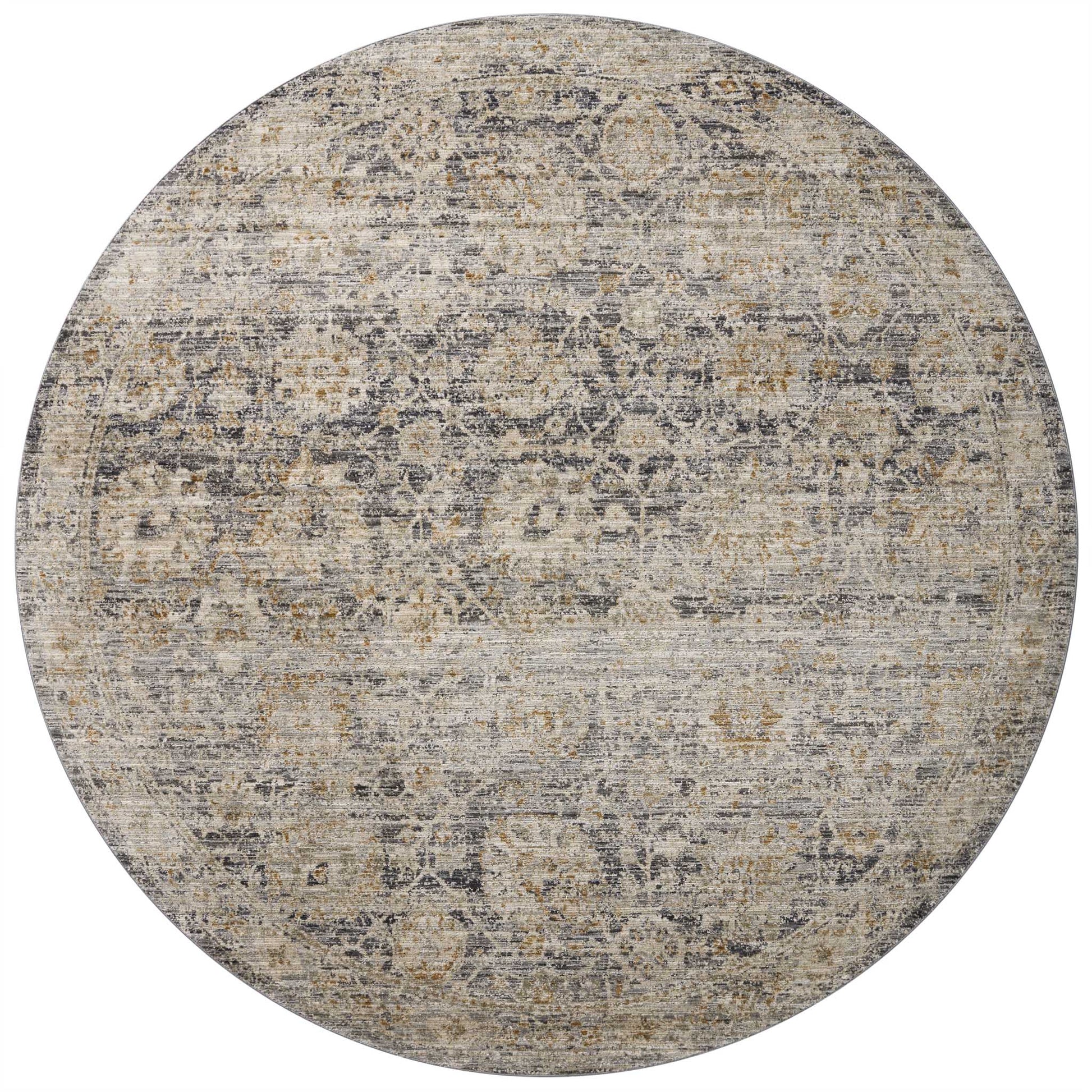 Jean Stoffer Katherine 02 Rug- Charcoal/Gold - Chapin Furniture