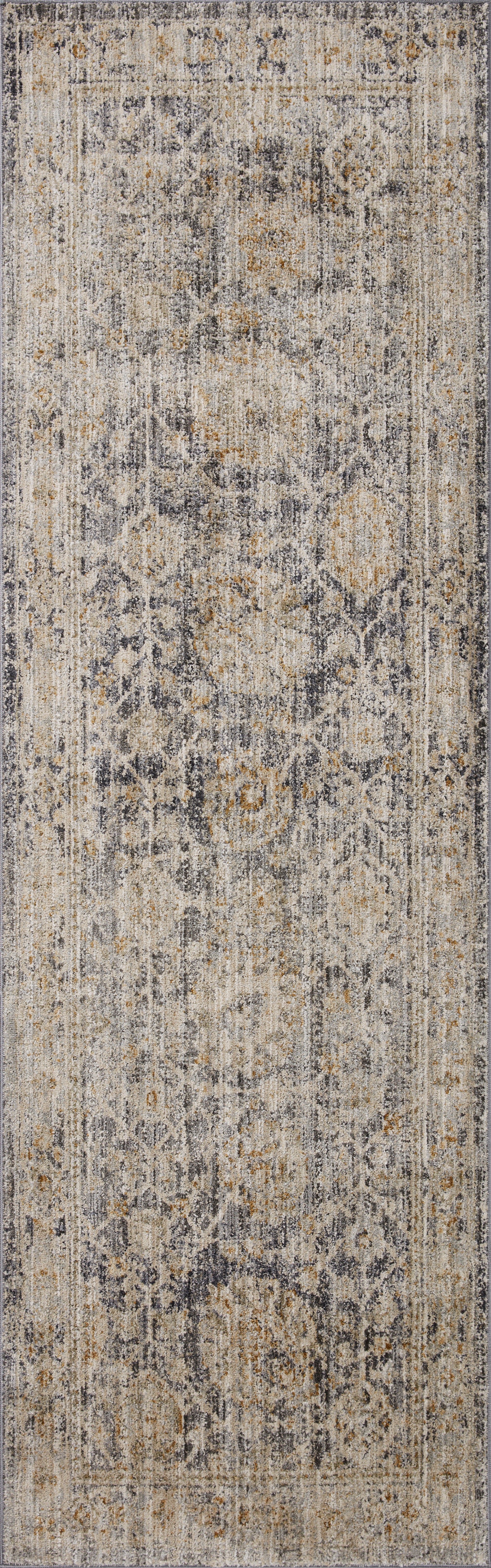 Jean Stoffer Katherine 02 Rug- Charcoal/Gold - Chapin Furniture