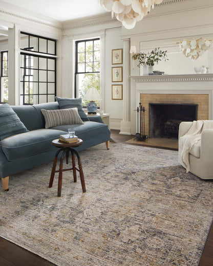 Jean Stoffer Katherine 02 Rug- Charcoal/Gold - Chapin Furniture