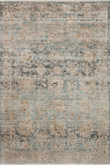 Jean Stoffer Katherine 02 Rug- Ocean/Coral - Chapin Furniture