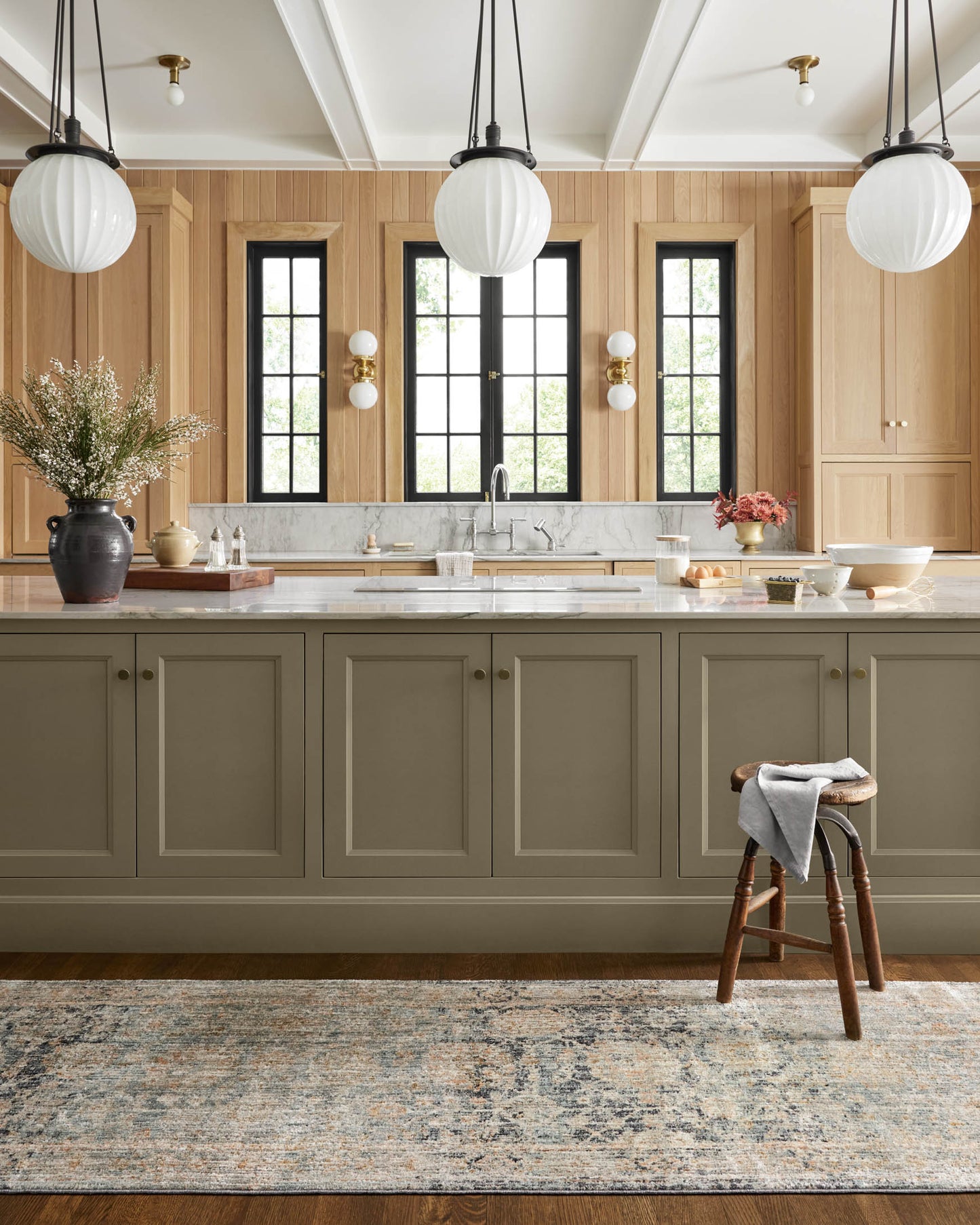 Jean Stoffer Katherine 02 Rug- Ocean/Coral - Chapin Furniture