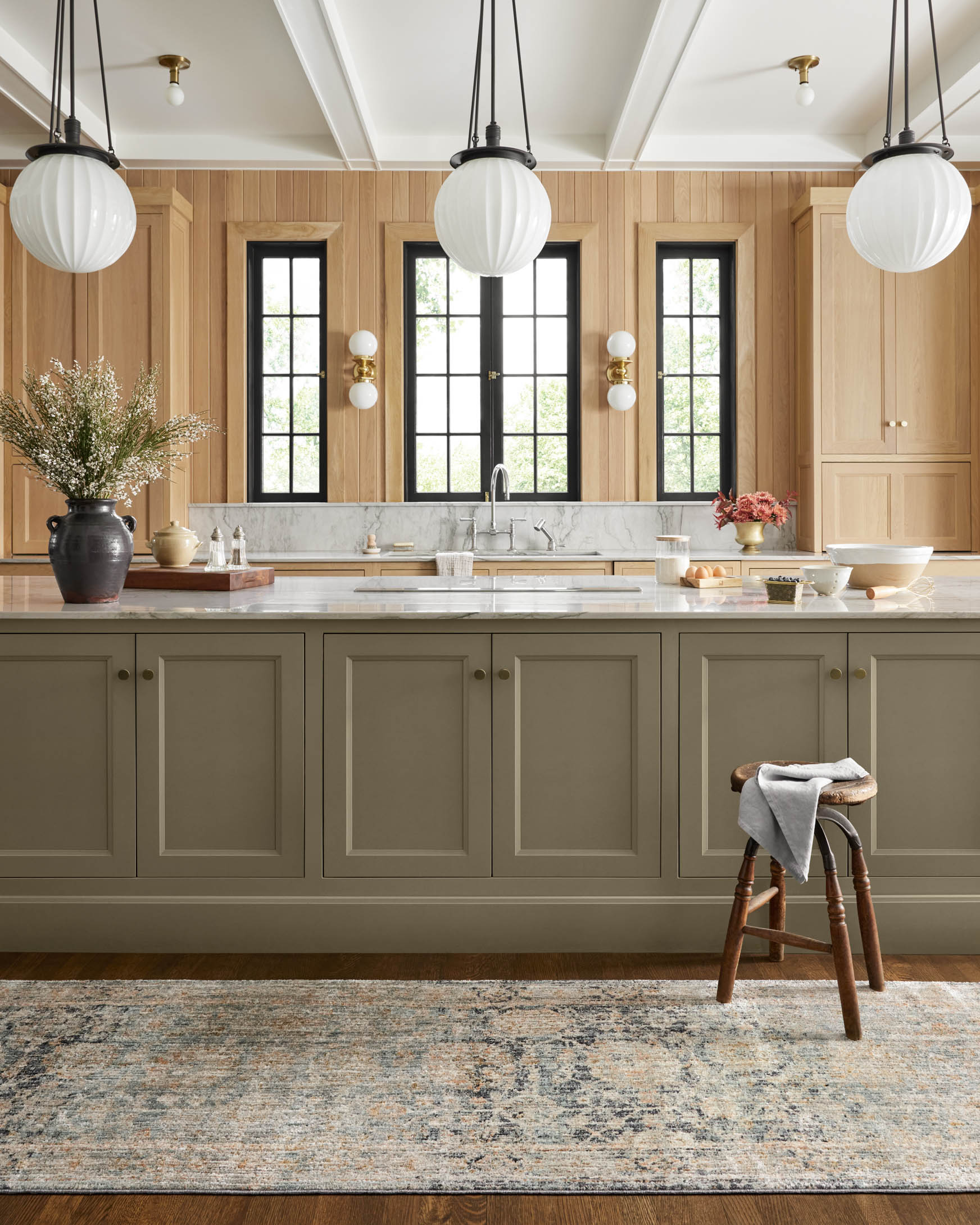 Jean Stoffer Katherine 02 Rug- Ocean/Coral - Chapin Furniture